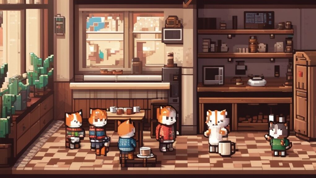 A vibrant collage showcasing top indie pixel games, featuring colorful pixelated characters, unique game environments, and retro-style graphics, highlighting the charm and creativity of the indie gaming scene.