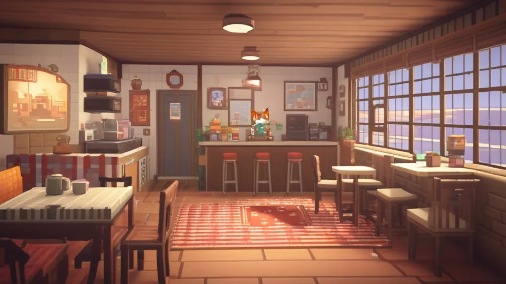 Colorful pixel art characters from popular indie games like Stardew Valley and Celeste, set against a retro-style 8-bit landscape with vibrant details and imaginative designs.