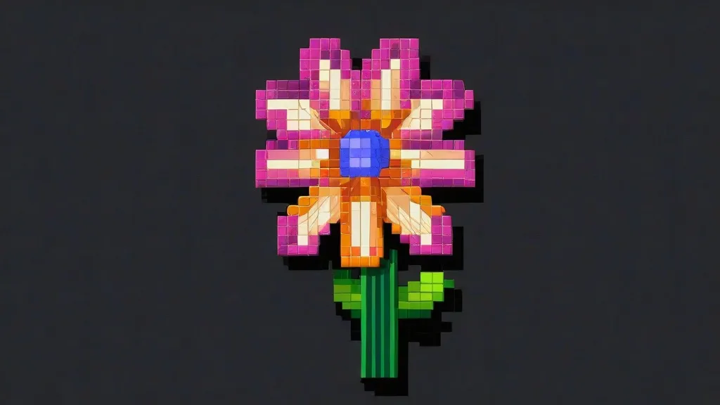 pixel art minecraft creation
