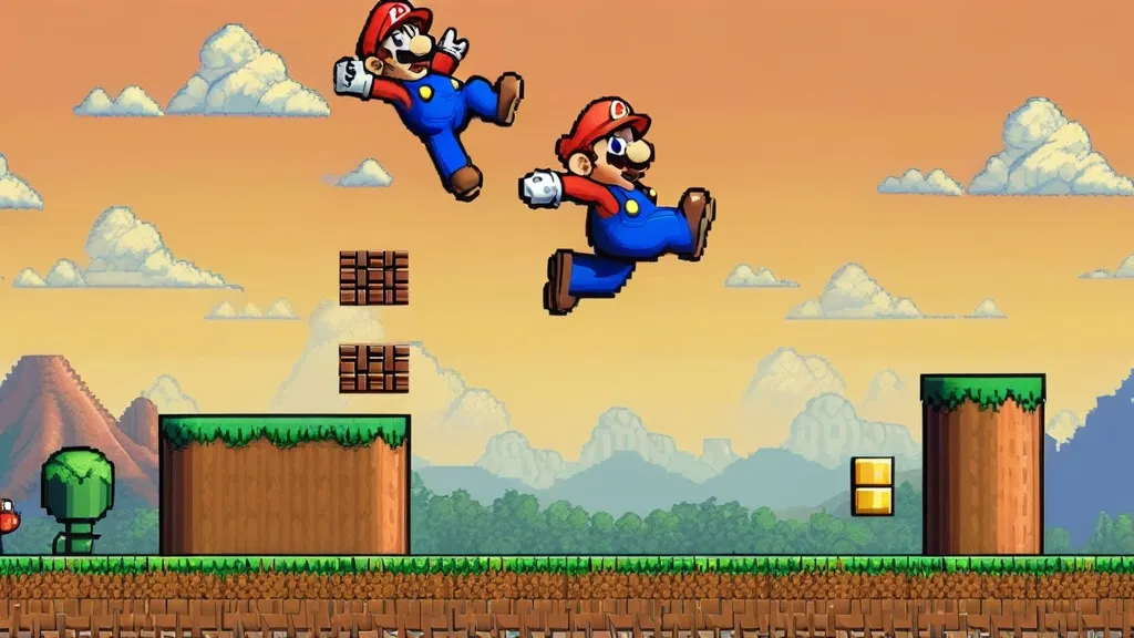 pixel mario artwork