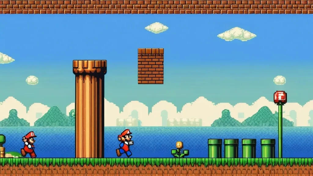 pixel mario design