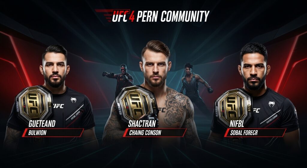 UFC 4 online community tournament showcasing local players.