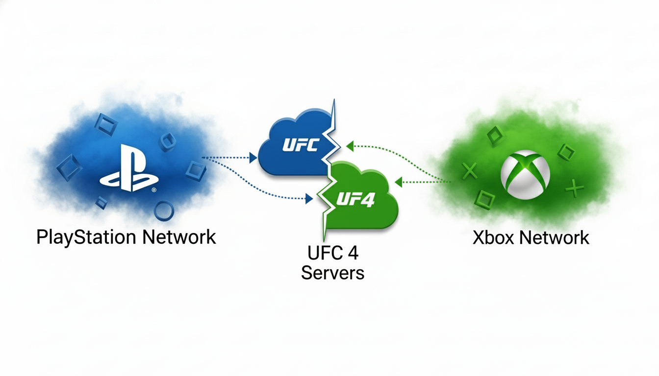 Separate server networks preventing UFC 4 cross platform play.