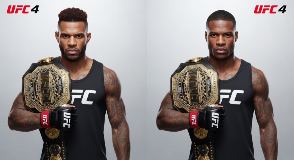 Concept art of UFC 4 cross console support that never happened.